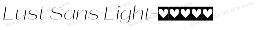 Lust Sans Light字体转换